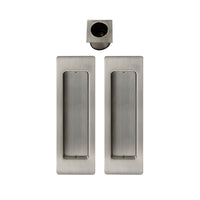 Windsor Cavity-Suite Ultra passage set with brushed nickel finish, featuring modern door handles and matching lock set.