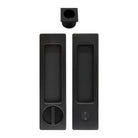 Windsor Cavity-Suite Ultra Privacy Set with black finish, featuring secure locking mechanisms and modern design for bedroom privacy.
