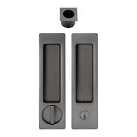 Windsor Cavity-Suite Ultra privacy set in green, featuring sleek cavity doors with modern hardware and concealed locking mechanisms.