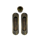 Sliding Door Flush Kit, inc. 2 x Flush Pulls 120mm x 34mm and 1 x Edge Pull Ø29 in Oil Rubbed Bronze