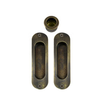 Sliding Door Flush Kit, inc. 2 x Flush Pulls 120mm x 34mm and 1 x Edge Pull Ø29 in Oil Rubbed Bronze