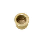 Windsor Circular Edge Pull handle in brushed nickel finish, 29mm diameter, with sleek round design for cabinet or drawer.
