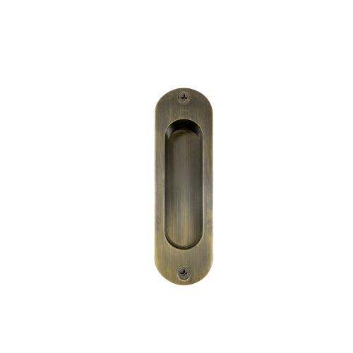 Single Flush Pull H120mm x W34mm in Brushed Bronze