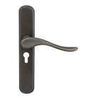 Haven Oval Backplate E48 Keyhole in Dark Roman Brass
