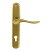 Haven Oval Backplate E85 Keyhole in Polished Brass Unlacquered