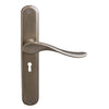 Haven Oval Backplate Std Keyhole in Natural Bronze