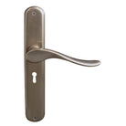 Haven Oval Backplate Std Keyhole in Natural Bronze