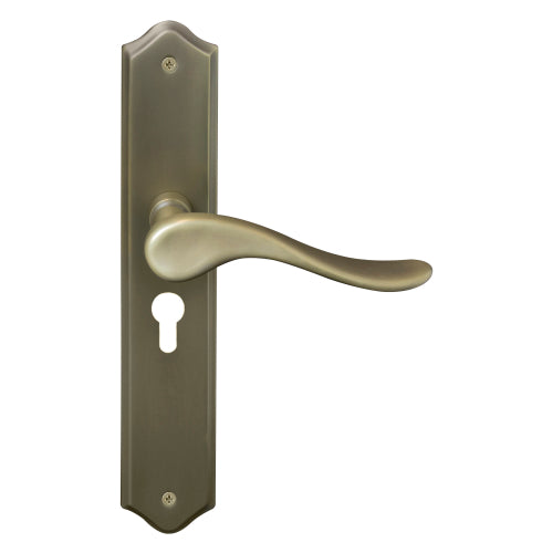 Haven Traditional Backplate E48 Keyhole in Roman Brass