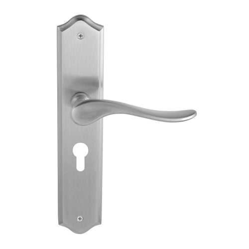 Haven Traditional Backplate E48 Keyhole in Satin Chrome