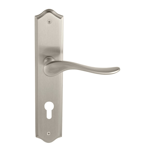 Haven Traditional Backplate E85 Keyhole in Brushed Nickel