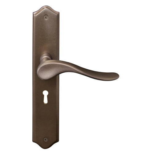 Haven Traditional Backplate Std Keyhole in Matt Antique Bronze