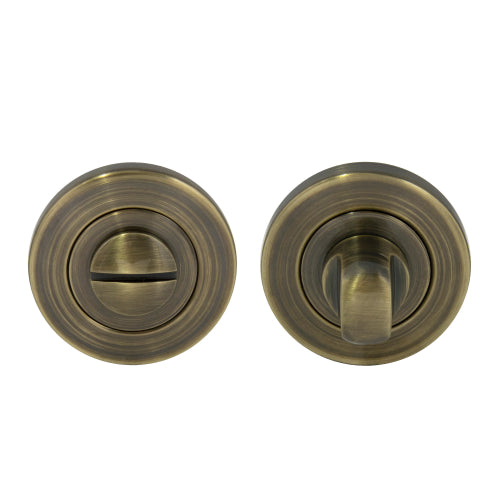 Privacy Turn & Release - 50mm Rose in Brushed Bronze