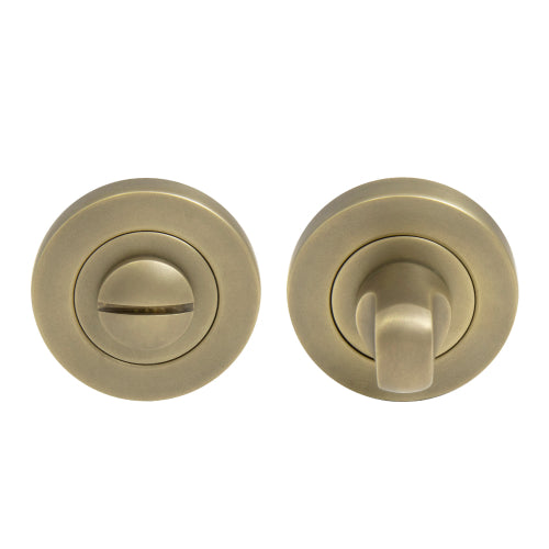 Privacy Turn & Release - 50mm Rose in Roman Brass