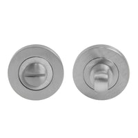 Privacy Turn & Release - 50mm Rose in Satin Chrome
