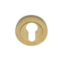 Escutcheon - 50mm Rose (Pair) in Rumbled Brass