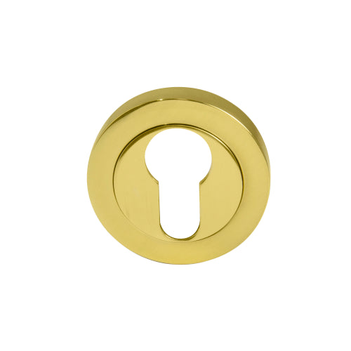 Escutcheon - 50mm Rose (Pair) in Polished Brass Unlacquered