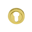 Escutcheon - 50mm Rose (Pair) in Polished Brass Unlacquered