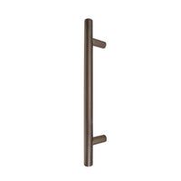 Windsor 8190, Round Profile, Brass Pull Handle Pair Round 300mm OA in Matt Antique Bronze