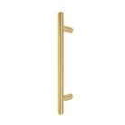 Windsor 8190, Round Profile, Brass Pull Handle Pair Round 300mm OA in Matt Satin Brass