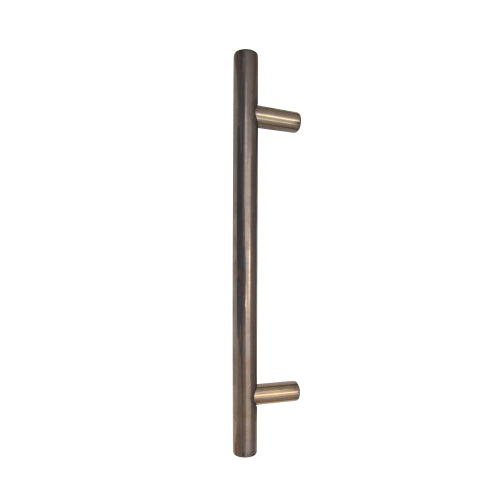 Windsor 8190, Round Profile, Brass Pull Handle Pair Round 300mm OA in Natural Bronze