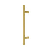 Windsor 8190, Round Profile, Brass Pull Handle Pair Round 300mm OA in Polished Brass Unlacquered