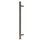 Windsor 8191, Round Profile, Brass Pull Handle Pair Round 400mm OA in Antique Bronze