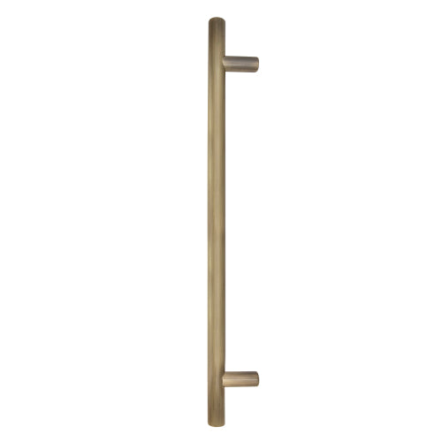 Windsor 8191, Round Profile, Brass Pull Handle Pair Round 400mm OA in Brushed Bronze