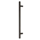 Windsor 8191, Round Profile, Brass Pull Handle Pair Round 400mm OA in Dark Roman Brass
