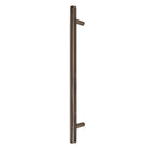 Windsor 8191, Round Profile, Brass Pull Handle Pair Round 400mm OA in Matt Antique Bronze