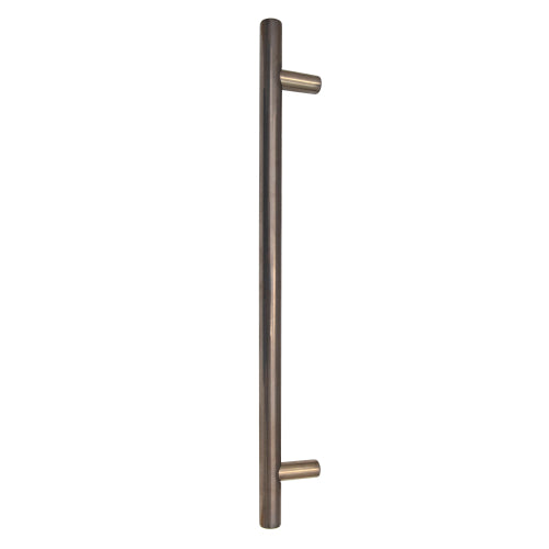 Windsor 8191, Round Profile, Brass Pull Handle Pair Round 400mm OA in Natural Bronze