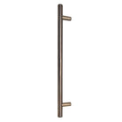 Windsor 8191, Round Profile, Brass Pull Handle Pair Round 400mm OA in Natural Bronze