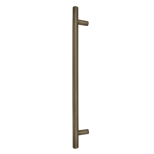 Windsor 8191, Round Profile, Brass Pull Handle Pair Round 400mm OA in Roman Brass