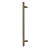 Windsor 8191, Round Profile, Brass Pull Handle Pair Round 400mm OA in Roman Brass