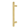Windsor 8192, Square Profile, Brass Pull Handle Pair Square 300mm OA in Matt Satin Brass
