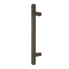 Windsor 8192, Square Profile, Brass Pull Handle Pair Square 300mm OA in Natural Bronze