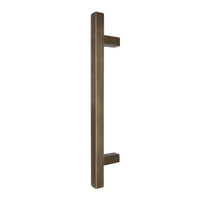 Windsor 8192, Square Profile, Brass Pull Handle Pair Square 300mm OA in Oil Rubbed Bronze