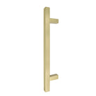 Windsor 8192, Square Profile, Brass Pull Handle Pair Square 300mm OA in Satin Brass Unlaquered