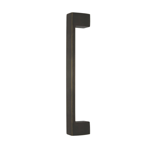 Windsor 8193, Square Profile, Brass Pull Handle Pair 235mm OA in Dark Roman Brass