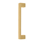 Windsor 8193, Square Profile, Brass Pull Handle Pair 235mm OA in Polished Brass Unlacquered