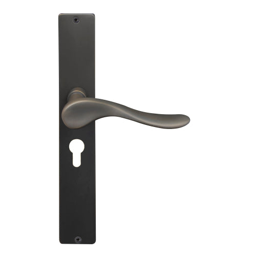 Haven Square Backplate E48 Keyhole in Dark Roman Brass