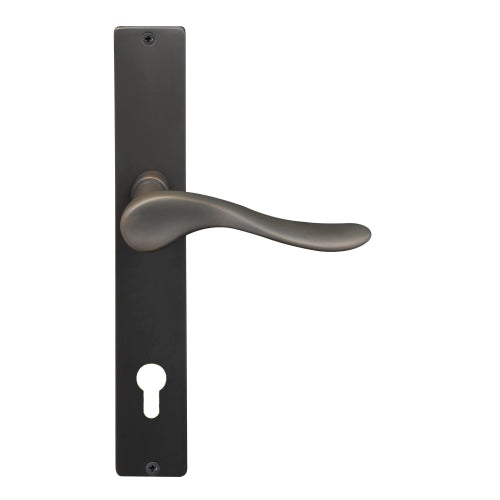 Haven Square Backplate E85 Keyhole in Dark Roman Brass