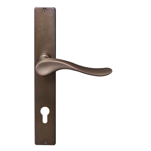 Haven Square Backplate E85 Keyhole in Matt Antique Bronze