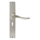 Haven Square Backplate Std Keyhole in Brushed Nickel