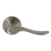 Haven 64mm Large Rose Lever Set in Brushed Nickel