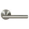 Charleston 52mm Round Rose Lever Set in Brushed Nickel