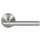Charleston 52mm Round Rose Lever Set in Satin Chrome