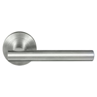 Charleston 52mm Round Rose Lever Set in Satin Chrome