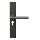 Charleston Square Backplate E48 Keyhole in Dark Roman Brass