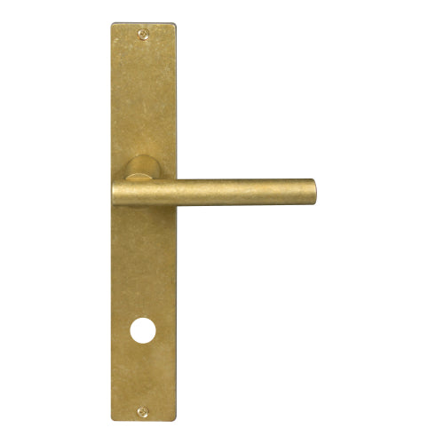 Charleston Square Backplate - Priv 85mm in Rumbled Brass