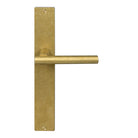 Charleston Square Backplate in Rumbled Brass
